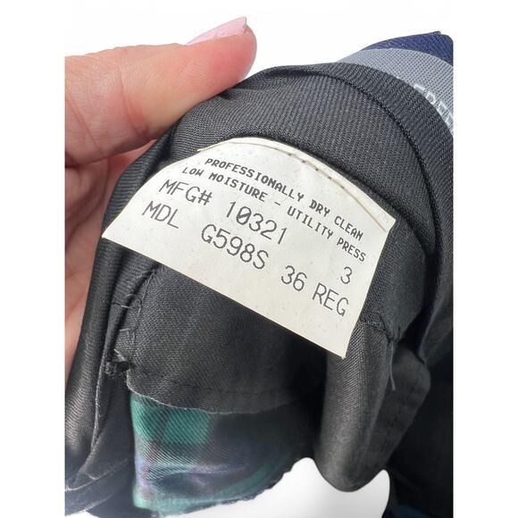 Hickey Freeman X Maus Hoffman 36 Plaid Cropped Plaid Golf Holiday Pants  Women's - Picture 6 of 6